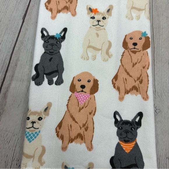 NWT the kitchen collection Dog Patterned cotton kitchen Towel set - Picture 3 of 8